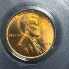 Beautiful High Grade 1940 Lincoln Cent.  PCGS GRADED MS66 RED