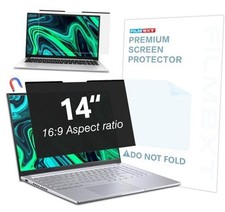 Magnetic Laptop privacy screen 14 inch for 16:9 B-14 inch 16:9 Aspect Black