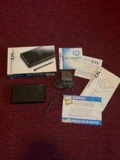 Nintendo DS Lite USG-001 Onyx Black Console w/Box ALL OEM matching serial READ