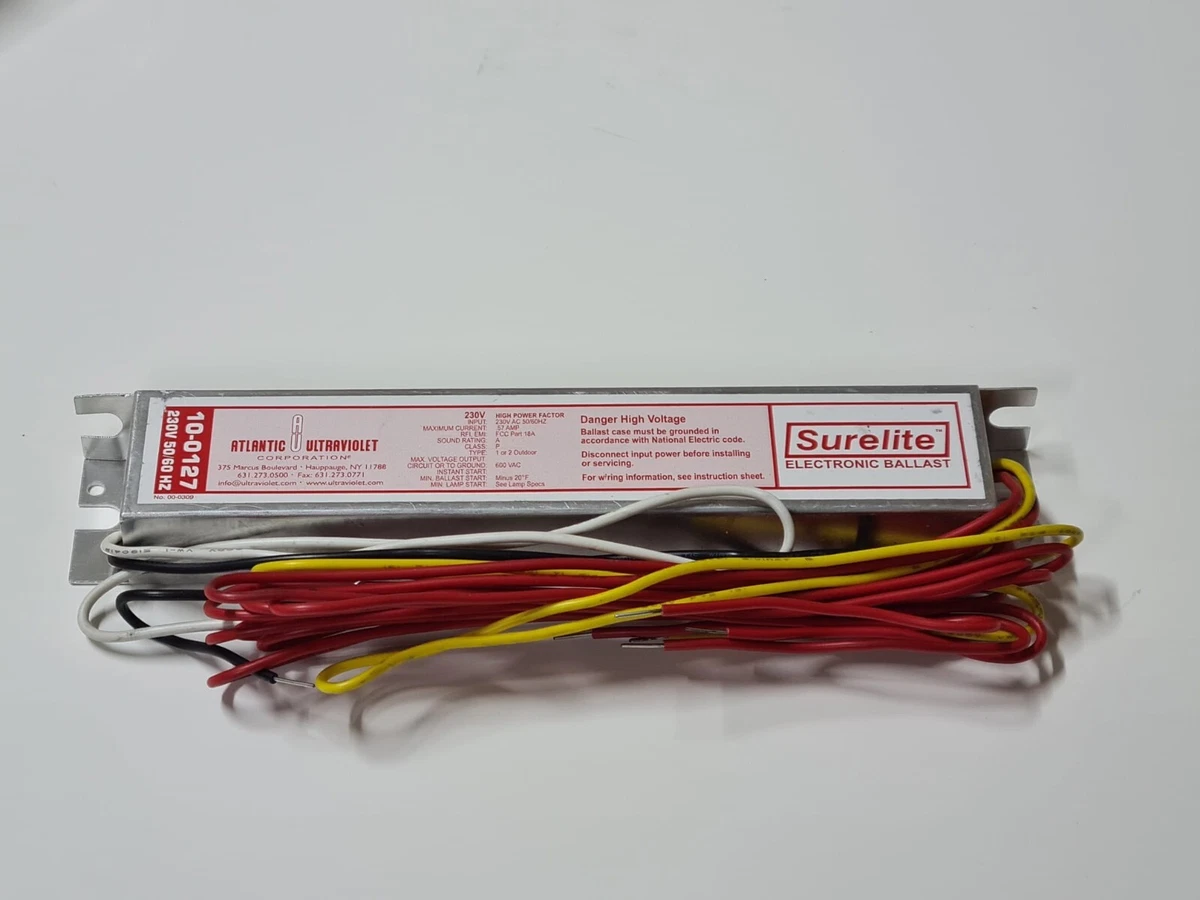 Atlantic surelite UV 10 0127 Ballast 230V 50 60Hz