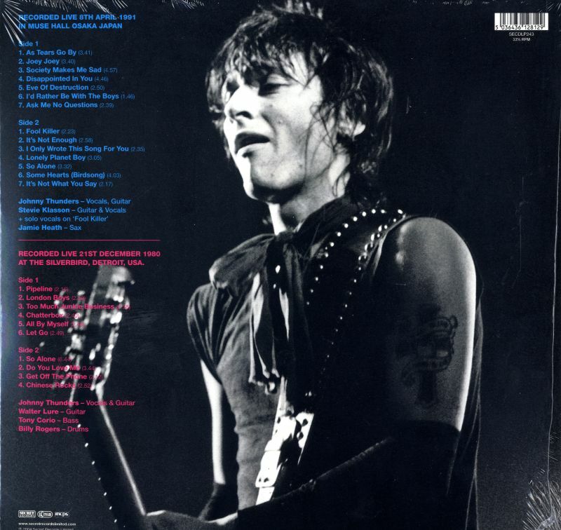 RIDDIM SAUNTER 「DOUSE YOURS FROM・・・」(LP) Johnny Thunders(2x12