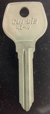 Blank Key Curtis MZ-10 Appx 2-3/8โ Uncut New Old Stock Made In USA