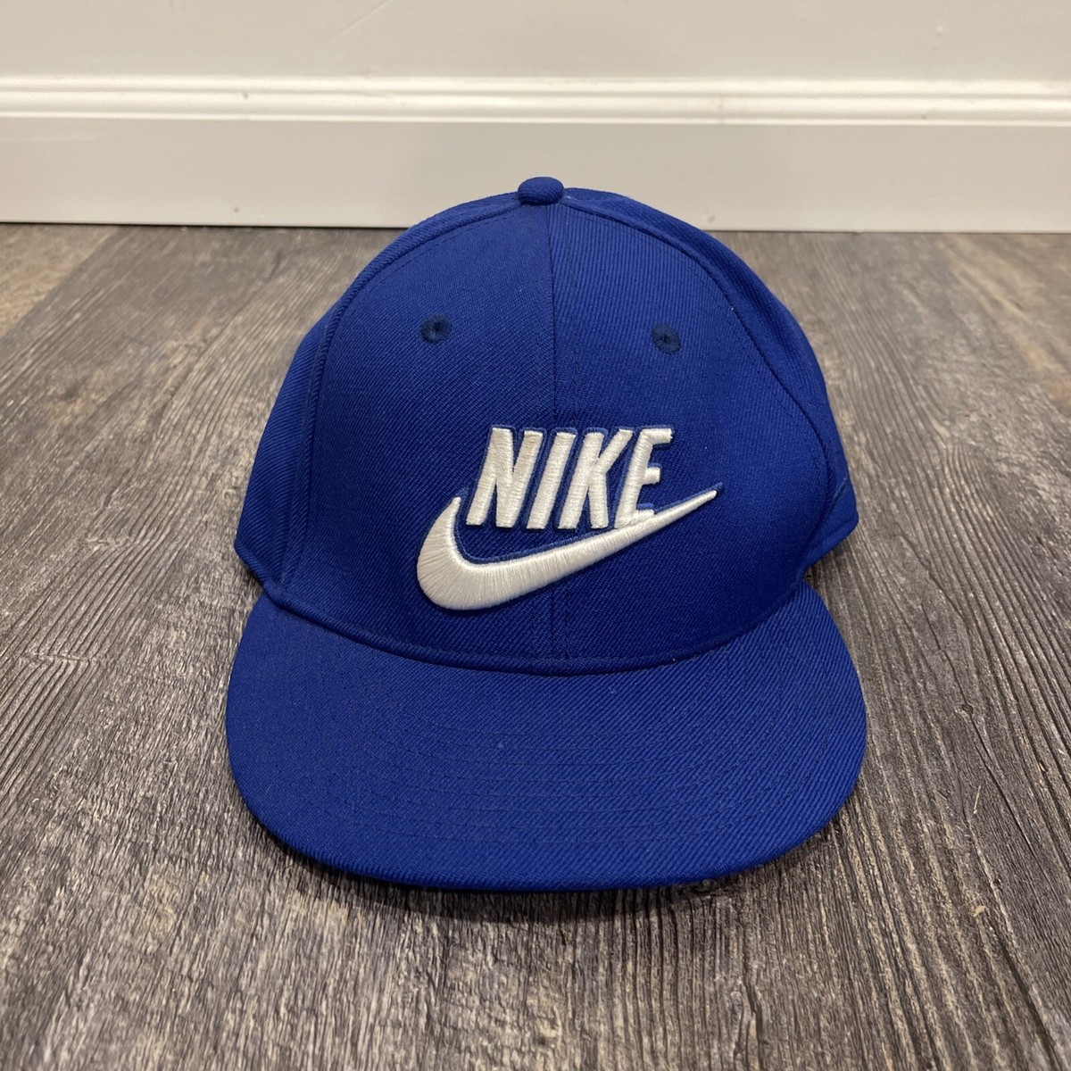 Men's Nike True Hat Snapback Baseball Cap Blue Big Logo