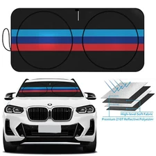 For BMW 3/4/5/6/7/8 Series Car Sedan Windshield Sun Shade UV Block Visor Cover