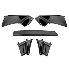 1967~1968 Mustang Fastback Inside Rear Upper Back Trim Plastic 5 PCS Set Dii