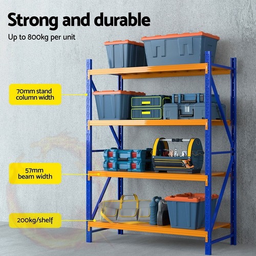 Giantz 2Mx1.5M Warehouse Shelving Garage Rack - Picture 4 of 7