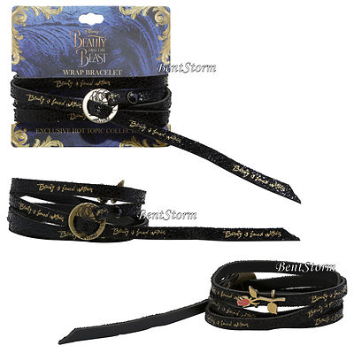 アクセサリー 90s Beauty:Beast Leather Wrap Bracelet Disney Beauty And The Beast Live Action Beauty Found Within Rose