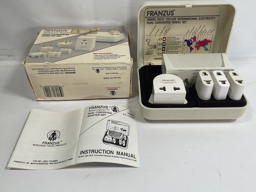 Travel Smart Franzus Dual Wattage International Converter Adapter Set