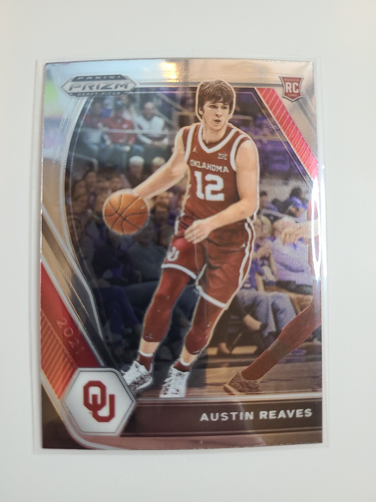 2021 Panini Prizm Draft Picks Austin Reaves SILVER  RC #49 Lakers