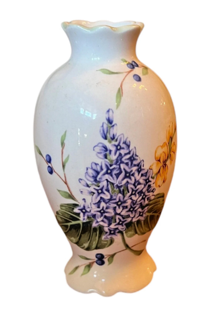Vintage Garden Princess House Lilac Miniature Vase (LSX) L75 Bud Floral Berries