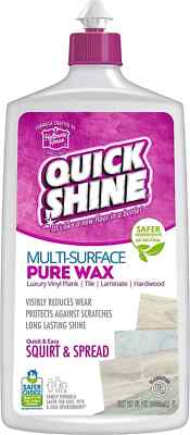 Quick Shine Pure Floor Wax 27oz | A Buffable, Waterproof Finish for...