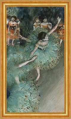 Swaying Dancer, Dancer in Green Edgar Degas Tänzer Ballett B A3 01449 Gerahmt