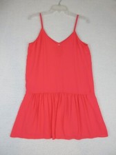 Alya Pink V-Neck Spaghetti Strap Casual Mini Dress Size Medium Loose Fit