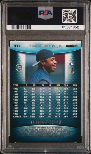 驚きの破格値，品質保証 PSA 8☆1999 FINEST ケン・グリフィーJr.☆PROMINENT FIGURES -W/COAT