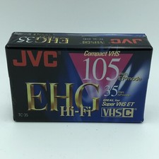 JVC Compact VHS EHG Hi-Fi 105 Min. EP Mode 35 Min SPmode TC-35 EHGB New