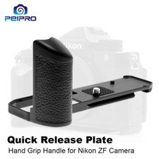PEIPRO Quick Release L Plate Genuine Leather Handle Hand Grip for Nikon ZF Camer