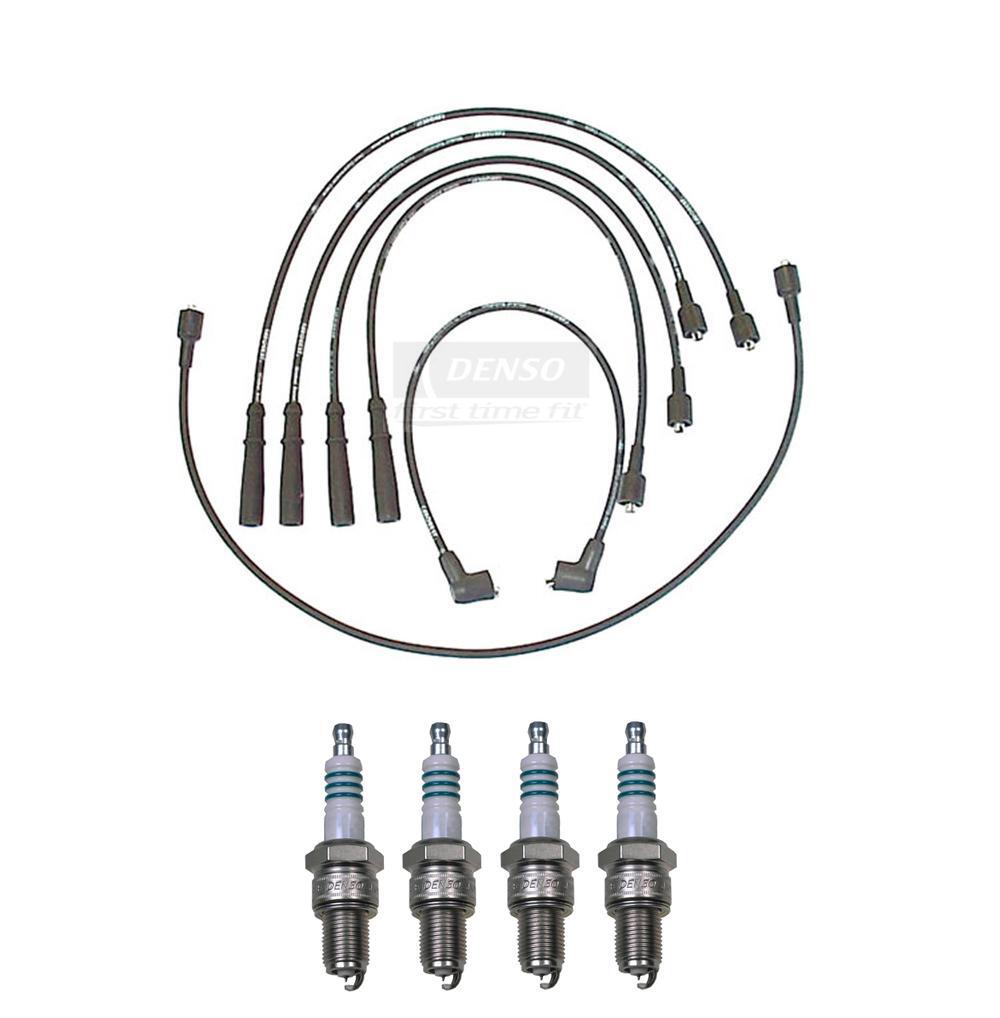 Denso Ignition Wire Kit 7mm 4 Pieces Iridium Power Gap 0.044
