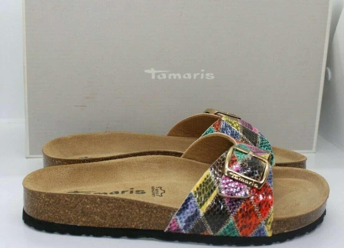 Tamaris Wortmann Womens Patch Leather Sandals UK 3 Eur 36 BNIB 1 27520 24