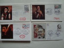 France 1982 / 4 enveloppes premier jour n° 2236 2251 Ser. 72 Ser. 73  neuf