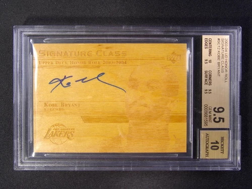 2003-04 Upper Deck Kobe Bryant SSP Signature Class AUTO BGS 9.5/10 TRUE GEM+