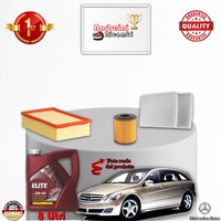 Inspektionskit Filter + ÖL Mercedes R 300 W251 170KW 231CV Von 2009->