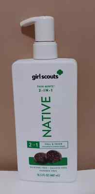 Native Girl Scouts 2-IN-1 Full & Thick Shampoo & Conditioner Thin Mints 16.5 oz