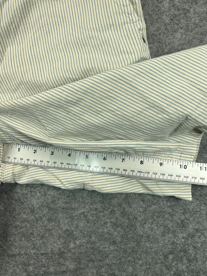 Pantalones Cortos GAP Para Hombre 33 Azul Blanco Rayas Chino Edición Limitada Informal Ropa de Trabajo Para Hombre Foto 3 de 4