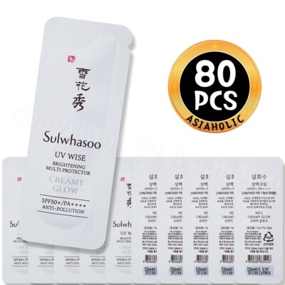 Sulwhasoo UV Wise Brightening Multi Protector No.1 Creamy Glow 80pcs (80ml) New