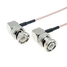 BNC male Right Angle to BNC Male 90° Lot Coaxial Coax Jumper Pigtail RG316 Cable