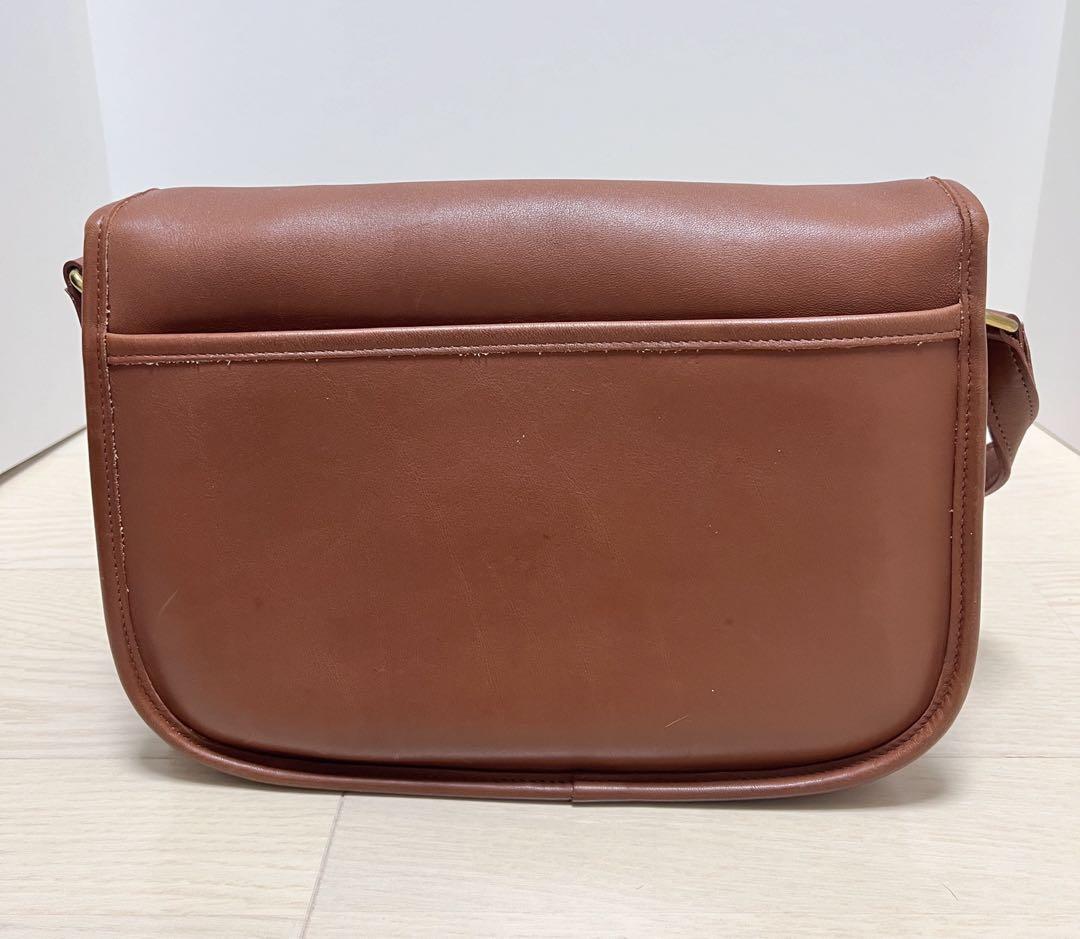 希少✨OLD COACH Shoulder bag Leather Camel Old Coach shoulder bag in camel brown glove-tanned leather