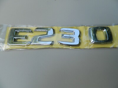 E230 Heck Kofferraum Emblem - Chromoptik Kunststoff zum Aufkleben erhabener Buchstaben ***NEU***