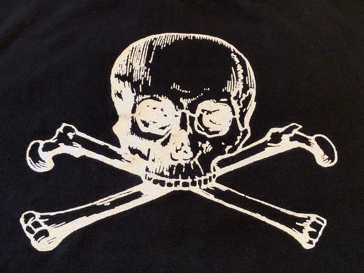 VINTAGE SIZE EXTRA LARGE MELVINS 06' TOUR SKULL & BONES GLOW IN