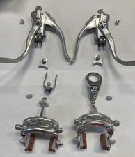 dia compe 5583 dual pivot calipers and levers complete set w/ hangers and yolks