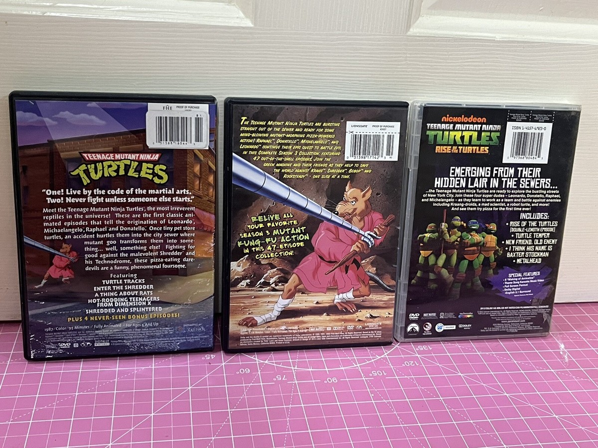 Teenage Mutant Ninja Turtles TMNT DVD Lot of 3 Seasons 1/3