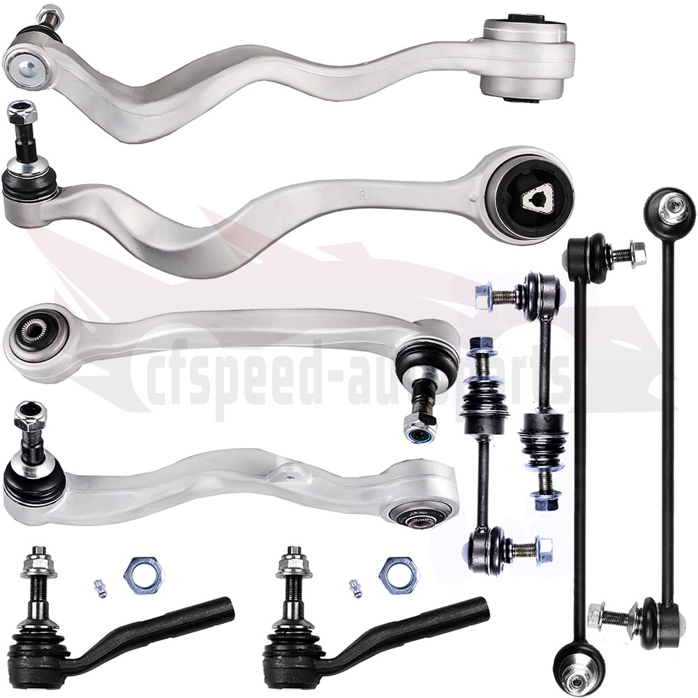 10PCS R+F Control Arm & Ball Joint Kit for 2004-10 BMW 525i 530i 550i