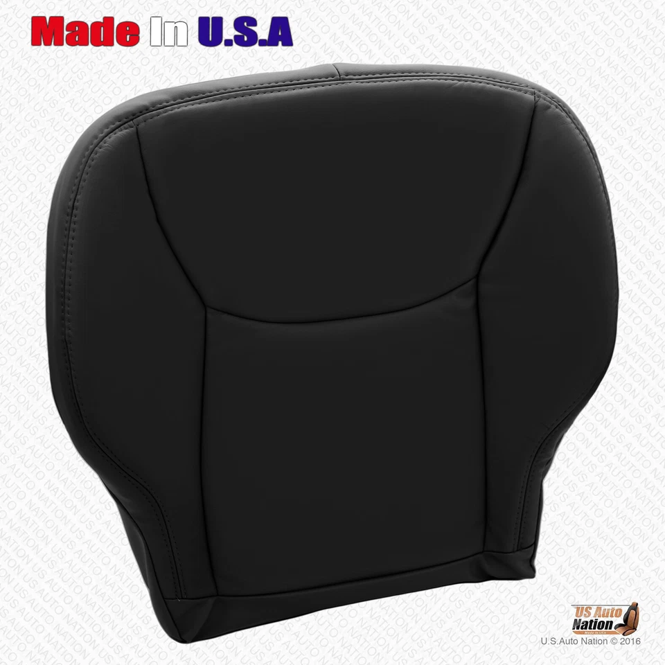 Mercedes Benz S55 S430 S500 S600 2000 parte inferior del conductor cubierta de asiento de cuero en negro Foto 3 de 4