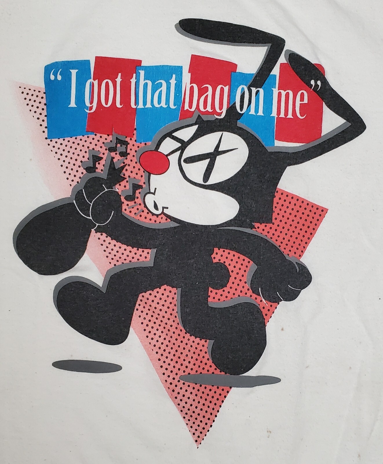 Raggedy Old Felix The Cat TShirt with Stains . . . B… Gem