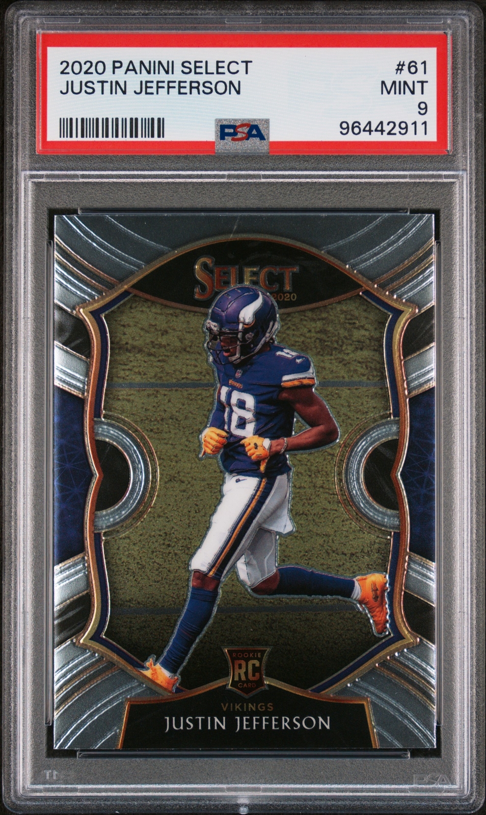 2020 Panini Select #61 Justin Jefferson PSA 9