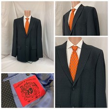England  s Dreaming Keenan Duffty Blazer 44L 2B 1V Blue Polka Dot YGI U1-38
