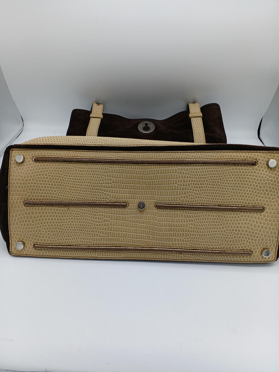 Yves Saint Laurent M Toe Borsa a mano marrone beige