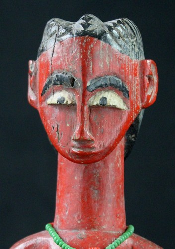 Art Africain - "Colon" Baoulé Baule Maternité - Pièce de Fécondité - 33,5 Cms - Photo 3 sur 11