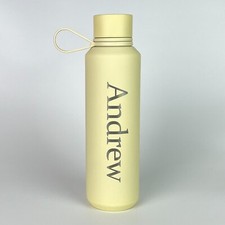 Personalised Water Bottle Insulated Laser Engraved with Handle Hot Cold 8h 600ml