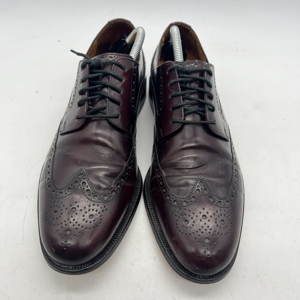 Cole Haan Men's Size 10 M Burgundy Brogue Derby Wingtip Shoes