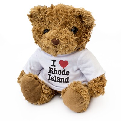 NEU - I LOVE RHODE ISLAND - Teddybär - süß kuschelweich - Geschenk