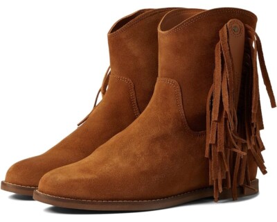Dingo Kayce Womens Western Boots Booties Size 10 M Camel Brown Fringe