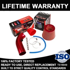 Red Pipe Diameter 3 Cold Air Intake Filter Clamp Accessories Car Air Intake Kit