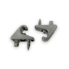 1996-2002 Toyota 4runner Tacoma Sun Visor Clip Hook Gray Set Of 2 Pair