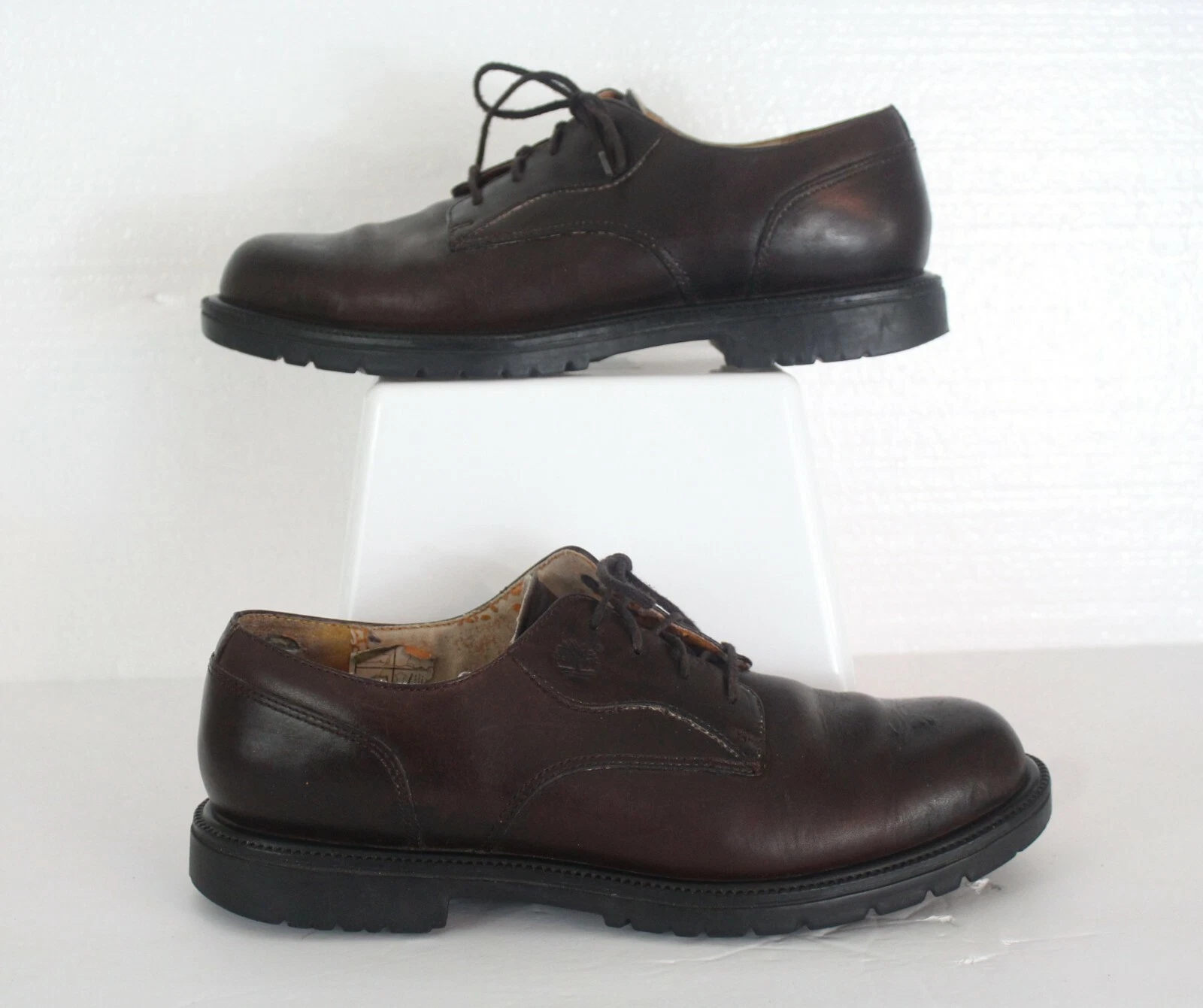 Scarpe casual Oxford TIMBERLAND ACT uomo 10M pelle marrone impermeabili 93076