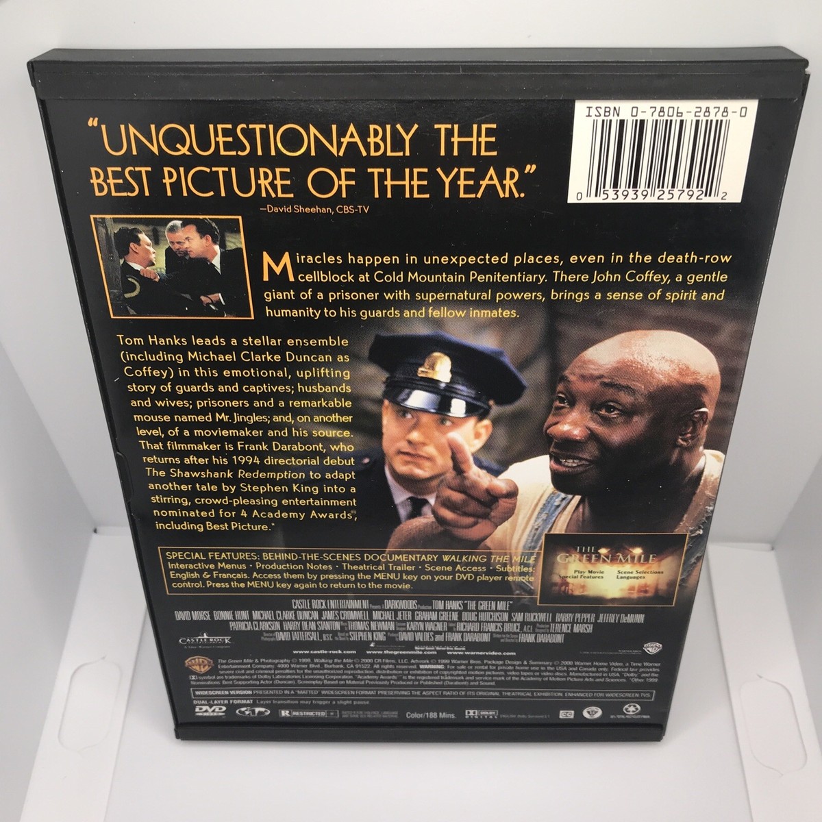 The Green Mile (DVD, 2000) Tom Hanks 53939257922|