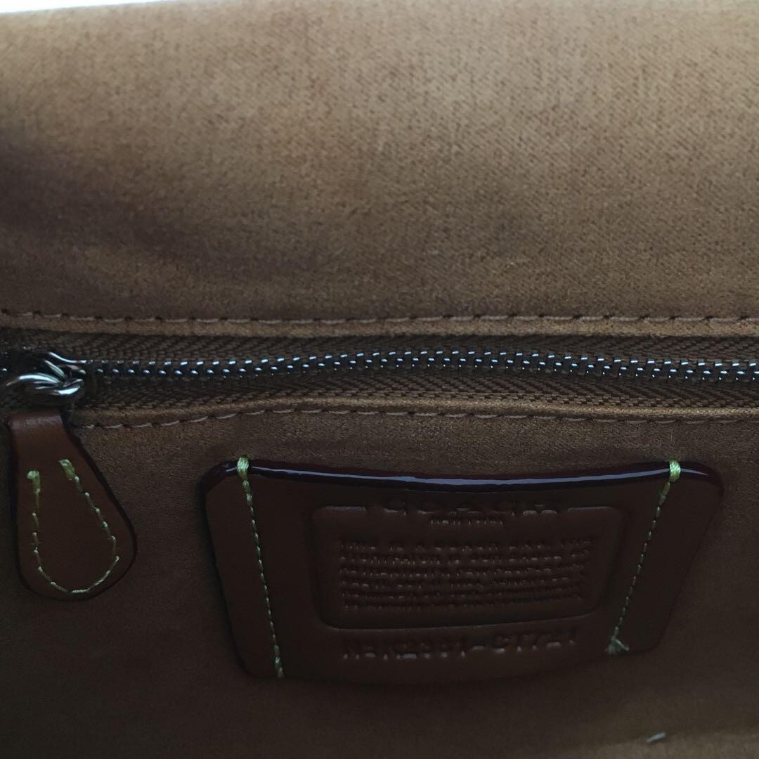 COACH CT721 Leather Soft Tabby Shoulder Bag Crossbody Black Outlet